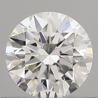 0.52 Carat Round E VVS2 EX GIA Natural Diamond