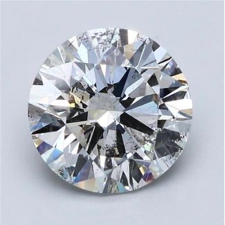 3.0 Carat Round F SI2 EX GIA Natural Diamond