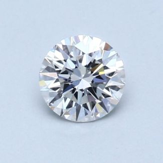 0.5 Carat Round D VVS1 EX VG GIA Natural Diamond