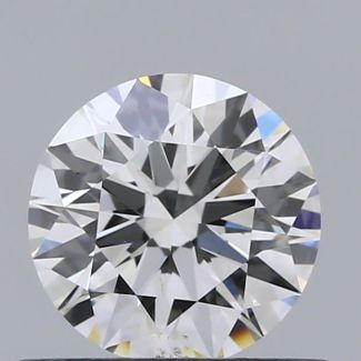 0.51 Carat Round E SI1 EX GIA Natural Diamond