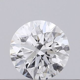 0.23 Carat Round D SI1 EX GIA Natural Diamond