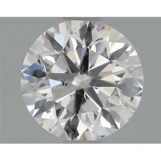 0.70 Carat Round F SI2 VG GIA Natural Diamond