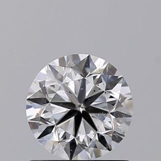 0.80 Carat Round F SI2 VG EX GIA Natural Diamond