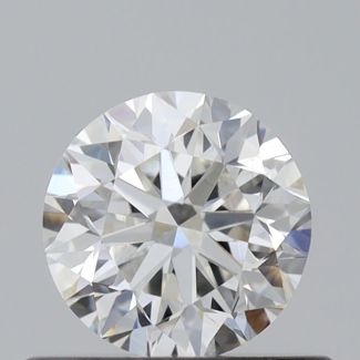 0.45 Carat Round H SI1 VG EX GIA Natural Diamond