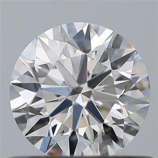 0.53 Carat Round E VVS1 EX GIA Natural Diamond