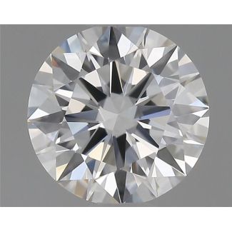 0.48 Carat Round F IF EX GIA Natural Diamond