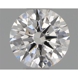 0.31 Carat Round G SI2 EX GIA Natural Diamond