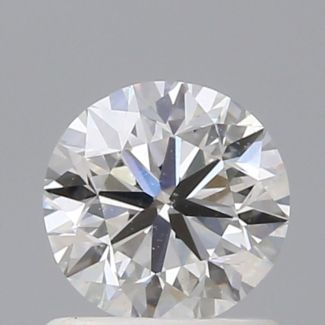 0.90 Carat Round F SI1 VG EX GIA Natural Diamond