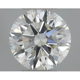 0.30 Carat Round H VVS1 EX IGI Natural Diamond