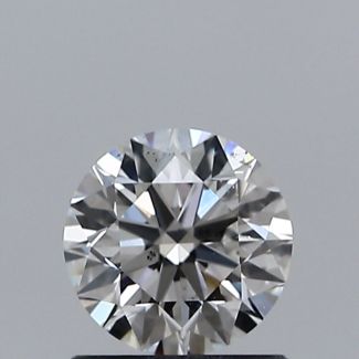 0.80 Carat Round F SI1 EX GIA Natural Diamond