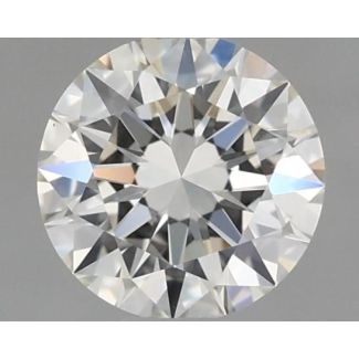 0.51 Carat Round I VS1 EX GIA Natural Diamond