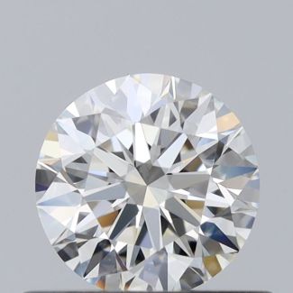 0.54 Carat Round H VVS2 EX GIA Natural Diamond