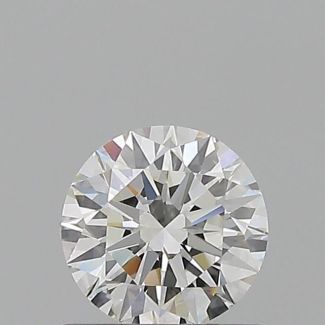 0.6 Carat Round H VVS2 EX GIA Natural Diamond