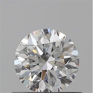 0.50 Carat Round E SI1 VG EX GIA Natural Diamond