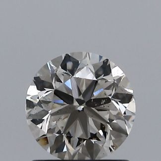 0.90 Carat Round J SI2 VG EX GIA Natural Diamond