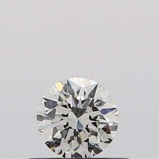 0.30 Carat Round I VVS2 EX GIA Natural Diamond