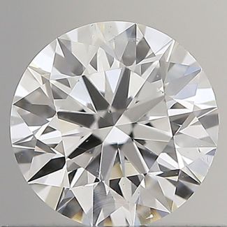 0.61 Carat Round F SI1 EX GIA Natural Diamond