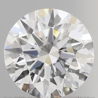 0.74 Carat Round D VVS2 EX GIA Natural Diamond