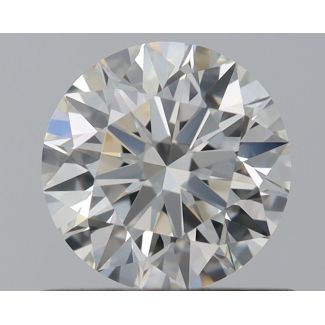 0.58 Carat Round G VVS1 EX GIA Natural Diamond