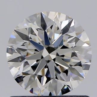 0.80 Carat Round I VVS1 EX GIA Natural Diamond