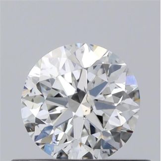 0.50 Carat Round G SI1 VG EX GIA Natural Diamond