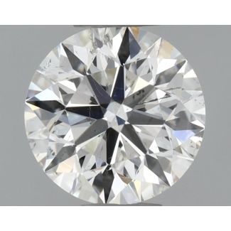 0.7 Carat Round F SI2 EX GIA Natural Diamond