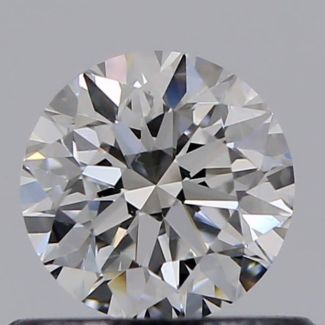 0.51 Carat Round E VVS2 VG EX GIA Natural Diamond