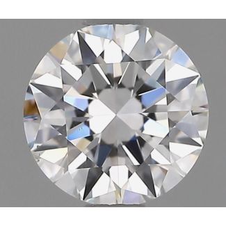 0.90 Carat Round F SI1 EX GIA Natural Diamond