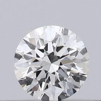 0.18 Carat Round F VVS2 EX GIA Natural Diamond