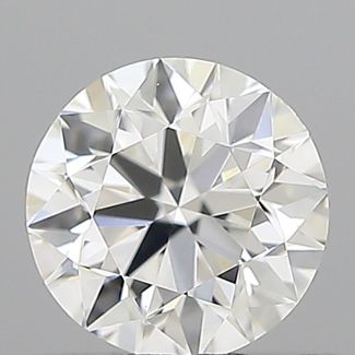 0.46 Carat Round F VVS2 EX GIA Natural Diamond