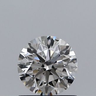 0.70 Carat Round H SI1 EX VG GIA Natural Diamond