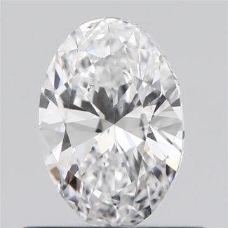 0.50 Carat Oval D VS2 - EX G GIA Natural Diamond