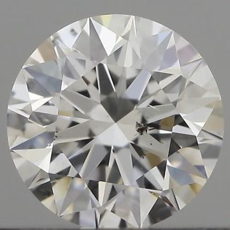 0.5 Carat Round F SI1 EX GIA Natural Diamond