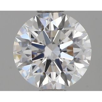 0.84 Carat Round F VVS1 EX GIA Natural Diamond