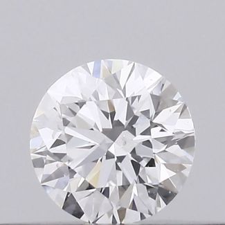 0.18 Carat Round D SI2 EX GIA Natural Diamond