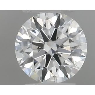 0.19 Carat Round G IF EX GIA Natural Diamond