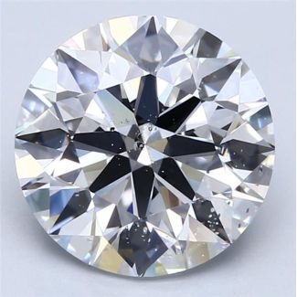 5.03 Carat Round D SI2 EX GIA Natural Diamond