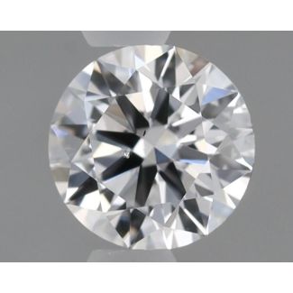 0.3 Carat Round D SI1 EX GIA Natural Diamond