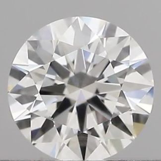 0.50 Carat Round G VVS2 EX GIA Natural Diamond