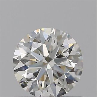 0.57 Carat Round H VS2 EX GIA Natural Diamond