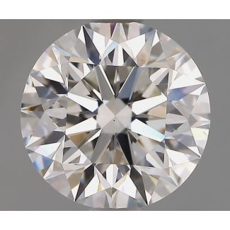 2.01 Carat Round H SI1 EX GIA Natural Diamond