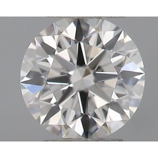 0.22 Carat Round H VVS1 EX GIA Natural Diamond