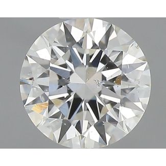 0.51 Carat Round H SI1 EX GIA Natural Diamond