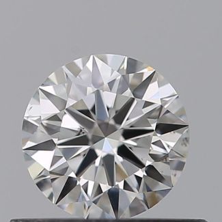 0.41 Carat Round F SI1 EX GIA Natural Diamond