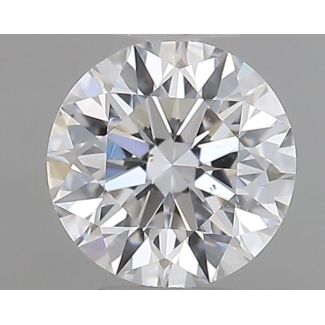 0.40 Carat Round D VS2 EX GIA Natural Diamond