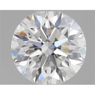 0.43 Carat Round F VVS1 EX GIA Natural Diamond