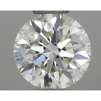 0.36 Carat Round I VVS1 EX IGI Natural Diamond