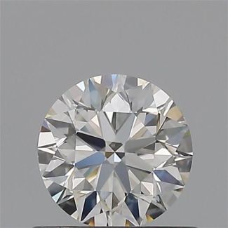 0.50 Carat Round H VVS2 EX IGI Natural Diamond