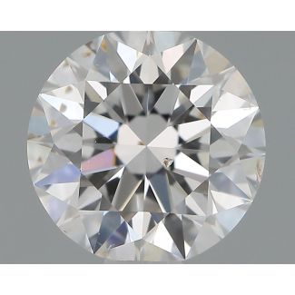 0.72 Carat Round D SI2 EX GIA Natural Diamond