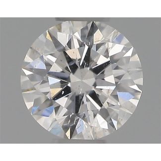 0.30 Carat Round G SI2 EX GIA Natural Diamond